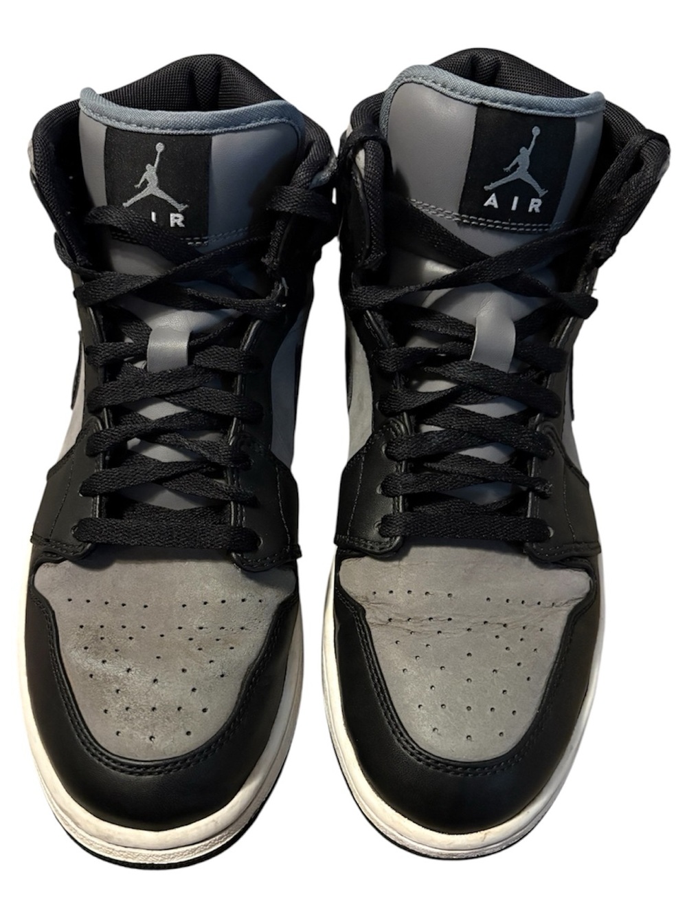 Nike Air Jordan High-Top Sneakers in Black and Gray